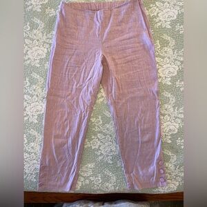 J Jill Linen Button-Detail Pants